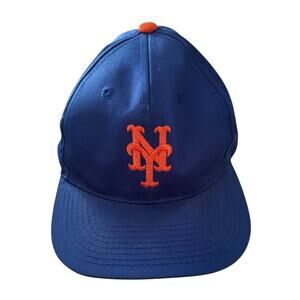 Official MLB New York Mets Mesh Snapback Hat Baseball Cap Blue Outdoor Cap S/M